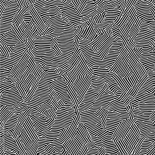 Seamless abstract doodle pattern. Intricate lines for fabric patterns