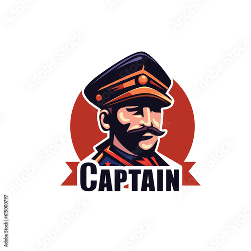 Captain ship head vintage