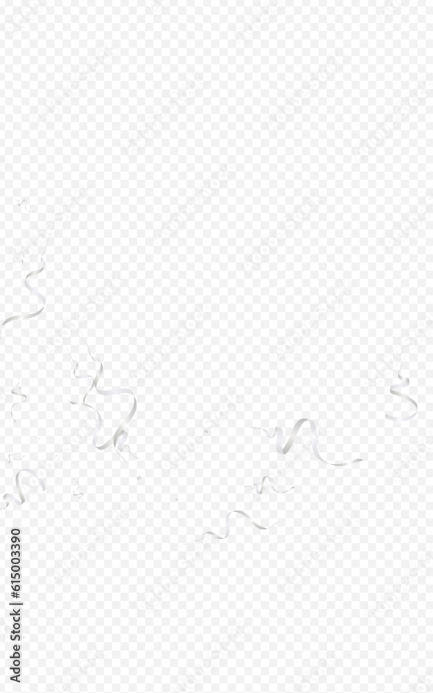 Grey Streamer Christmas Vector Transparent Grey Streamer Christmas Vector Transparent