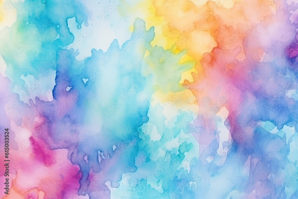 Watercolor Tiedye Abstract Background. Generative AI