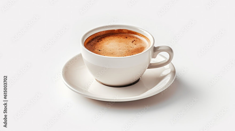cup of cappuccino on isolated white background cup of cappuccino on isolated white background