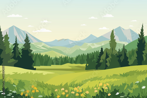 Print op canvas Beautiful landscape