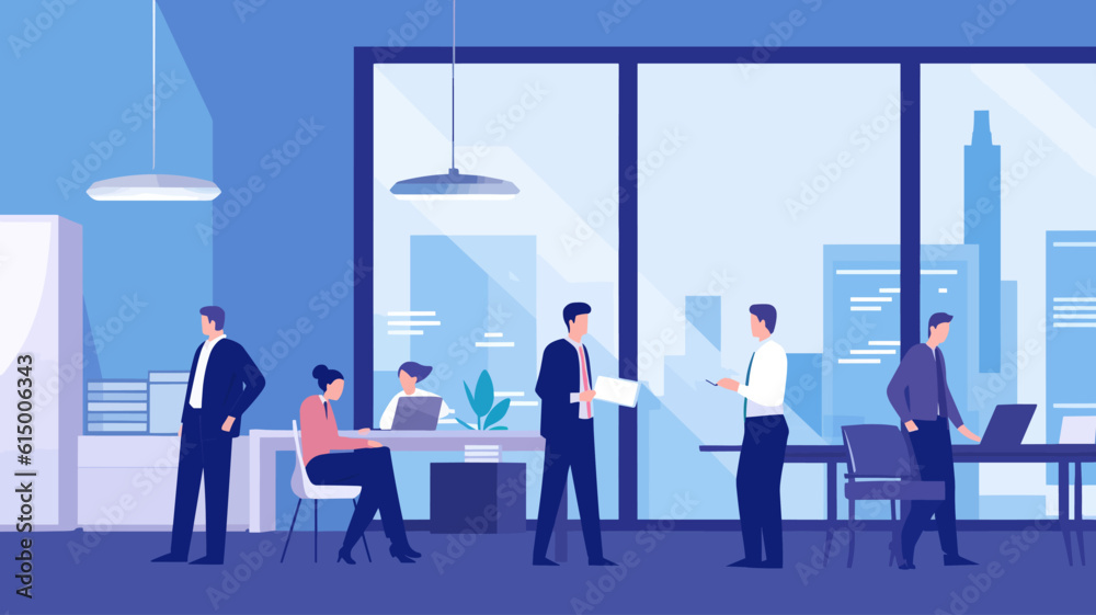 Business Concept illustrations. Collection of scenes with men and women taking part in business activities. Vector illustration. Business Concept illustrations. Collection of scenes with men and women taking part in business activities. Vector illustration.