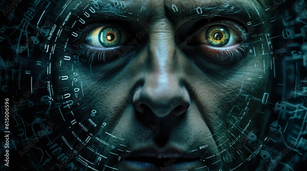 Overwhelmed Mind in the Realm of Mystic Information made with Generative AI