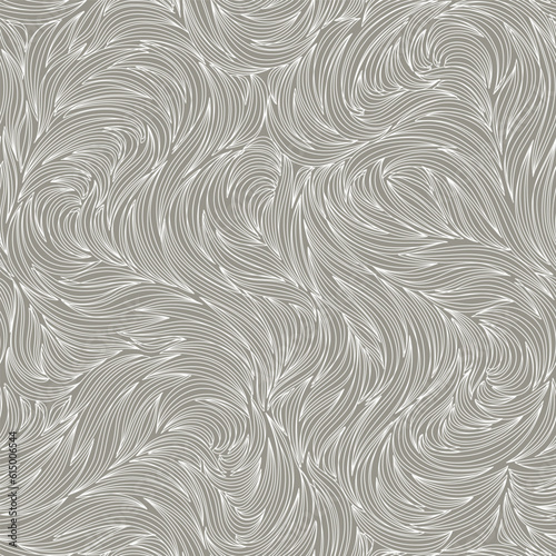 Seamless abstract white and grey background.Pattern with wavy stripes. Vector doodle patterns.