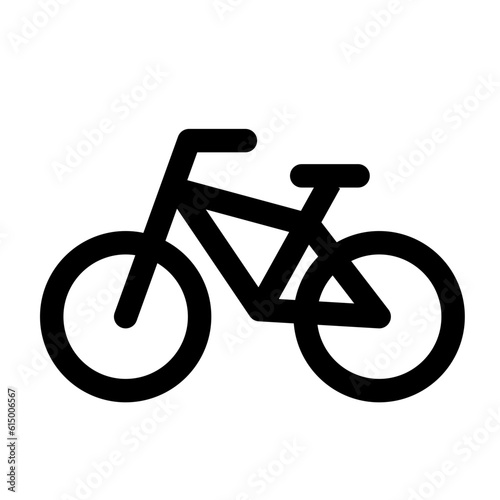 旅行、自転車、サイクリングを表すラインスタイルのアイコン