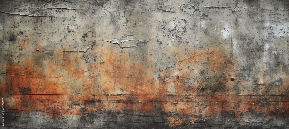 Aged grunge concreate wall industrial background. Generative AI technology.