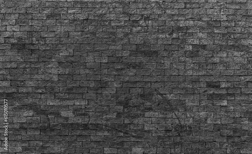 Old Abstract Brick Wall Large black Brick Wall Background Texture for pattern Background With Copy Space For design