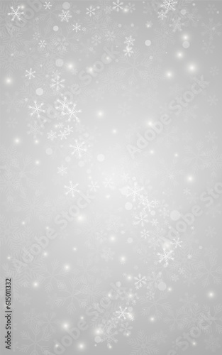 Gray Snowflake Vector Grey Background. Sky