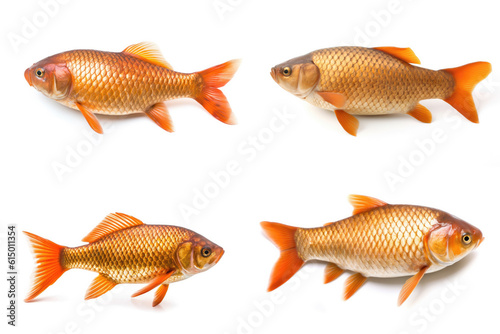 Carp isolated on white background