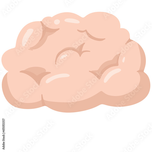 brain organ system healthy cute character cartoon illustration