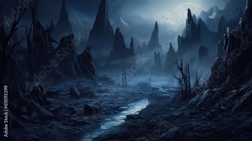 Dark Fantasy Landscape Game Art © Damian Sobczyk