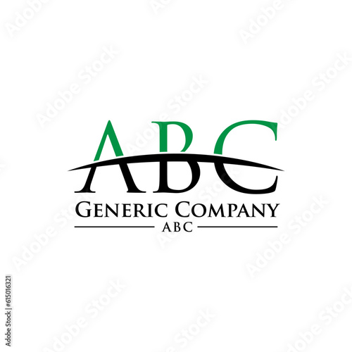 ABC letter generic logo design vector. English school badge vector logo, language learning emblem icon a b c letters. symbol of speaking club translation education modern simple flat design abstract