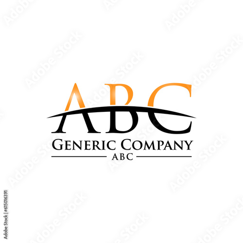 ABC letter generic logo design vector. English school badge vector logo, language learning emblem icon a b c letters. symbol of speaking club translation education modern simple flat design abstract