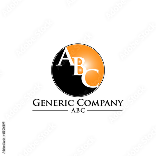 ABC letter generic logo design vector. English school badge vector logo, language learning emblem icon a b c letters. symbol of speaking club translation education modern simple flat design abstract
