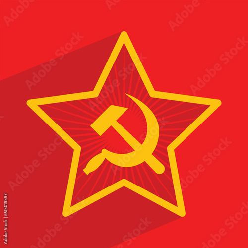 hammer and sickle, soviet union, vector illustration 