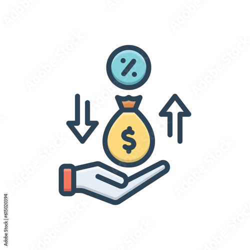 Color illustration icon for lender 