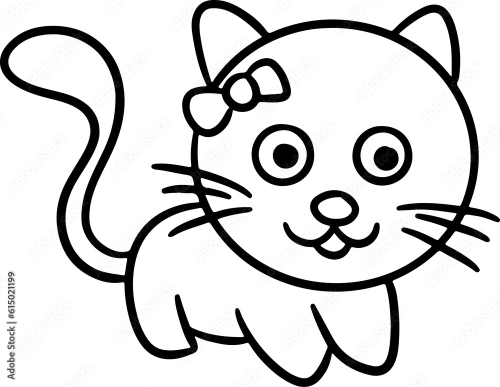 Cartoon animal line cute zoo Cartoon animal line cute zoo