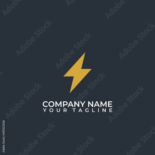 Free Download Lightning Electric ThunderBolt Danger Vector Logo Icon Template for Electricity. - GFXLoad