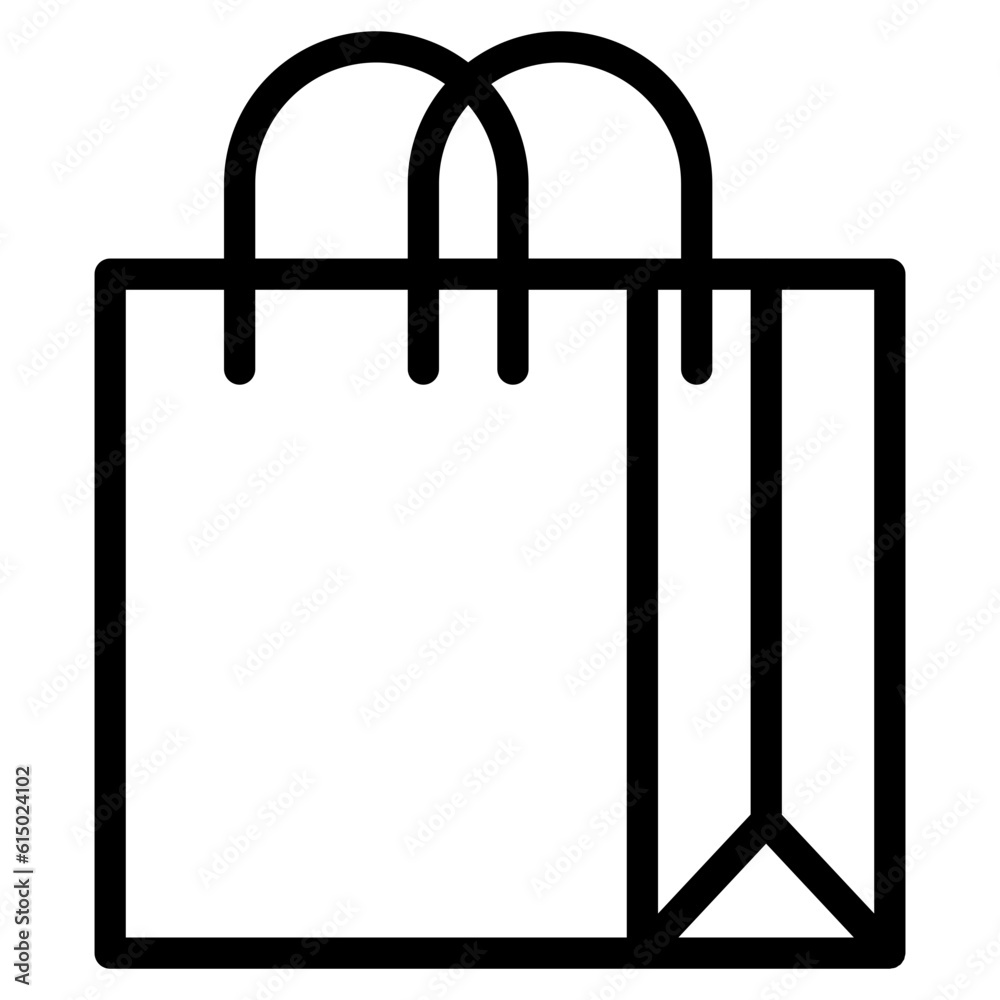 shopping bag line shopping bag line