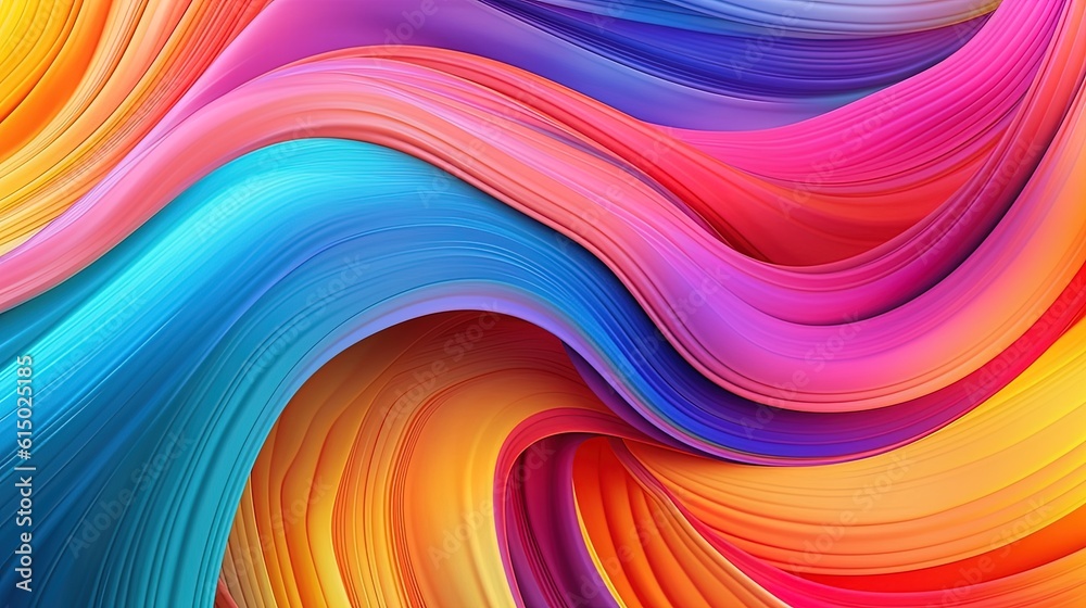 Obraz premium Swirling multicoloured lines abstract