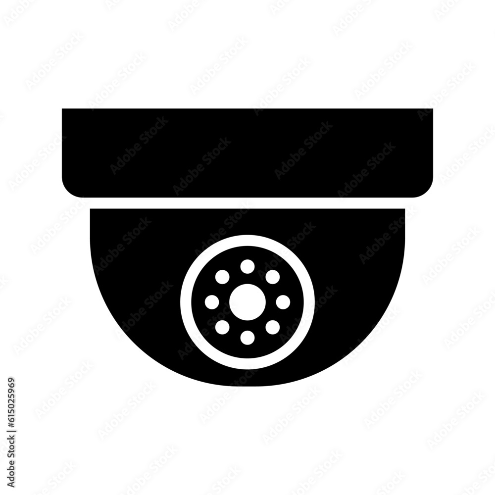 Fixed CCTV, Security Camera Icon color editable Fixed CCTV, Security Camera Icon color editable