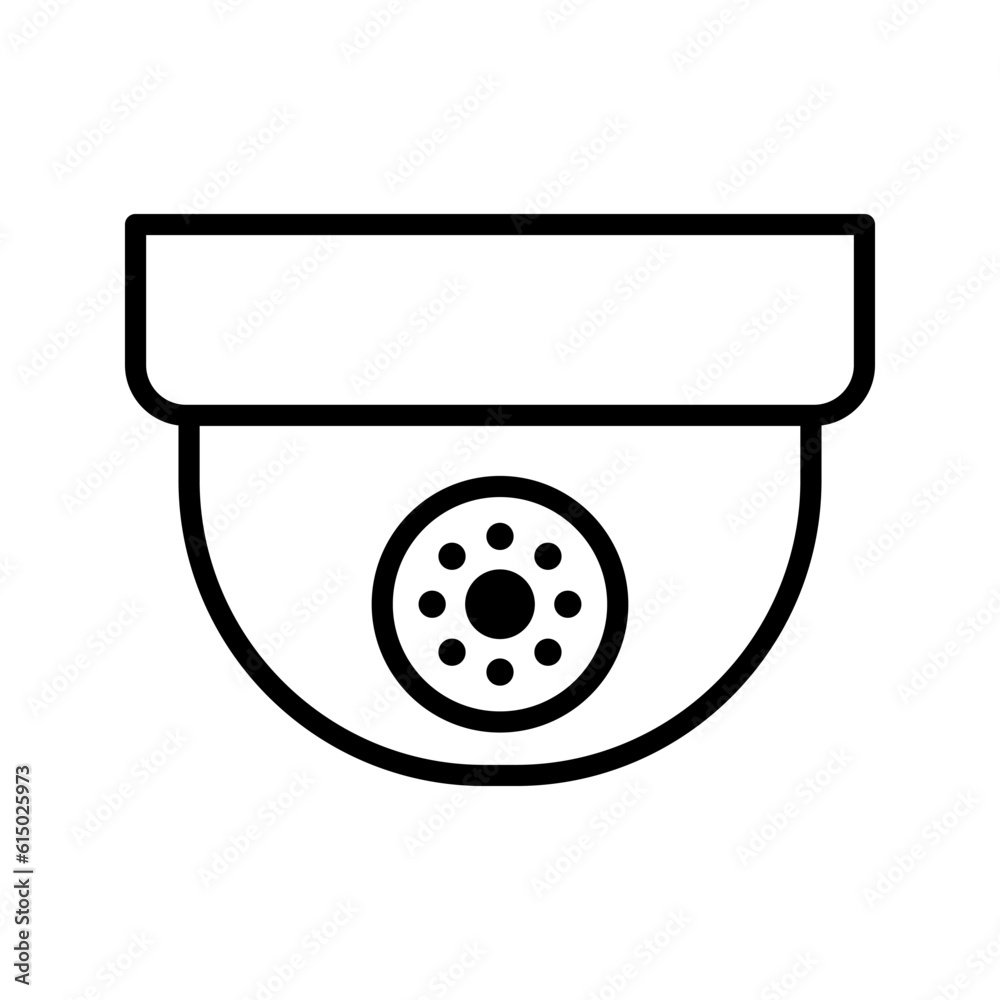 Fixed CCTV, Security Camera Icon color editable Fixed CCTV, Security Camera Icon color editable