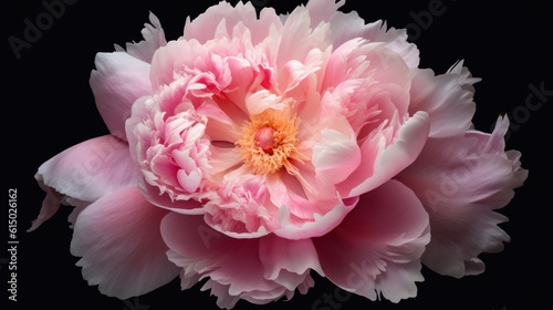 pink peony flower HD 8K wallpaper Stock Photographic Image