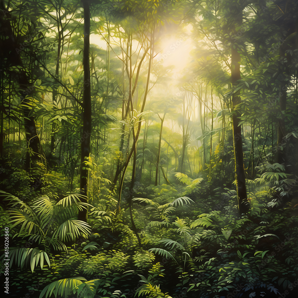 Fototapeta premium morning in the forest