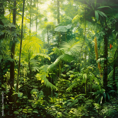 tropical forest in jungle