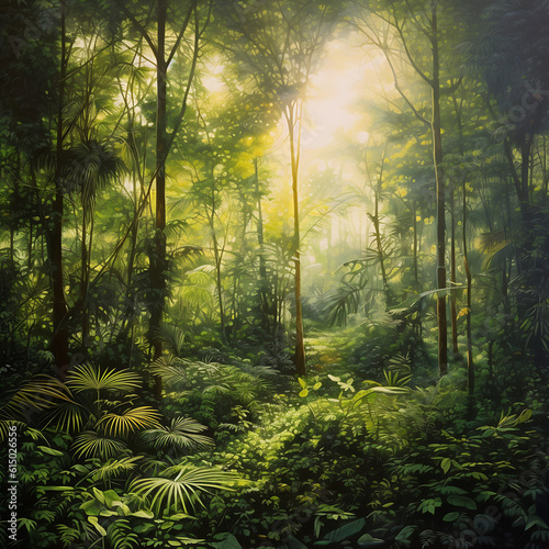 morning in the forest