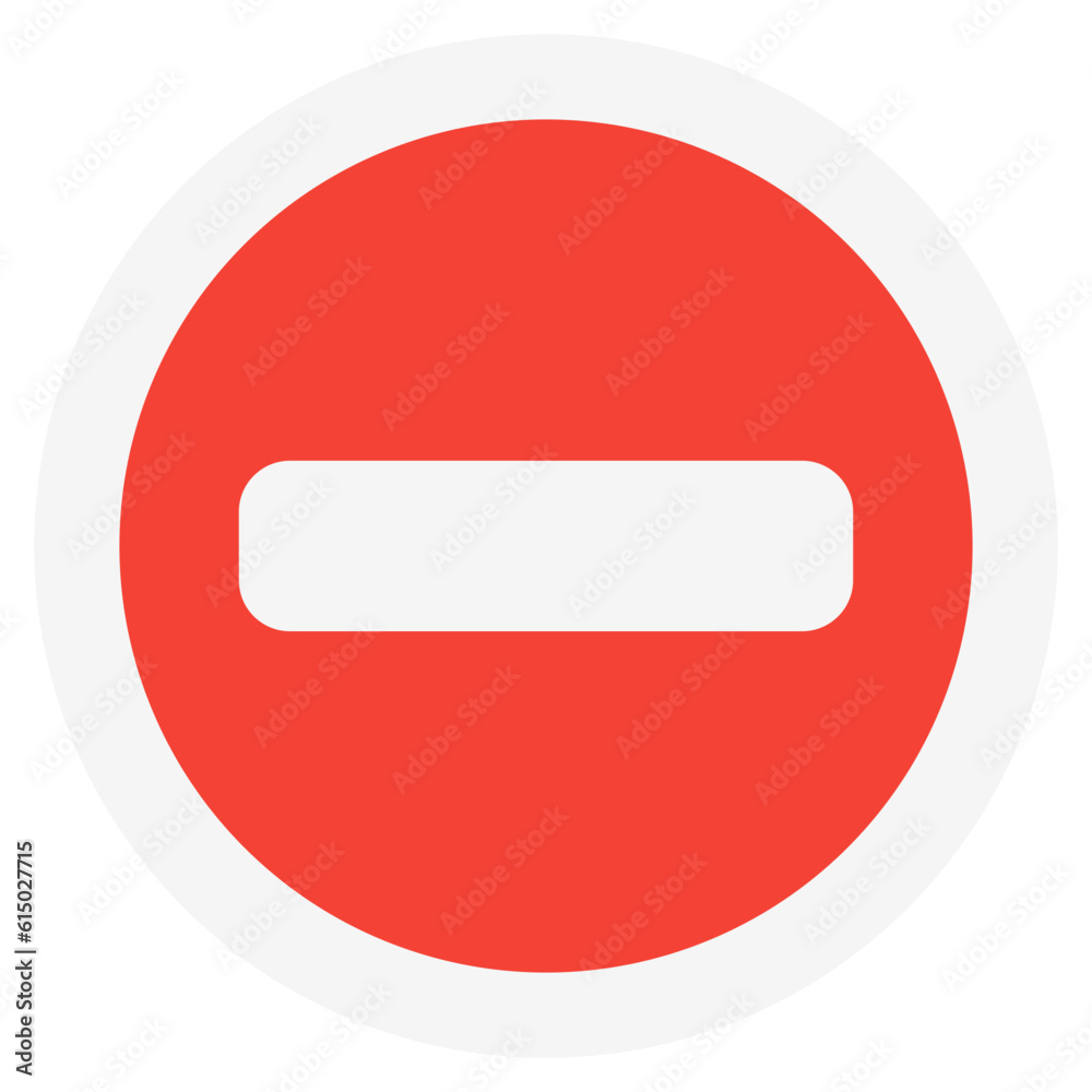 Stop icon in flat style, use for website mobile app presentation Stop icon in flat style, use for website mobile app presentation