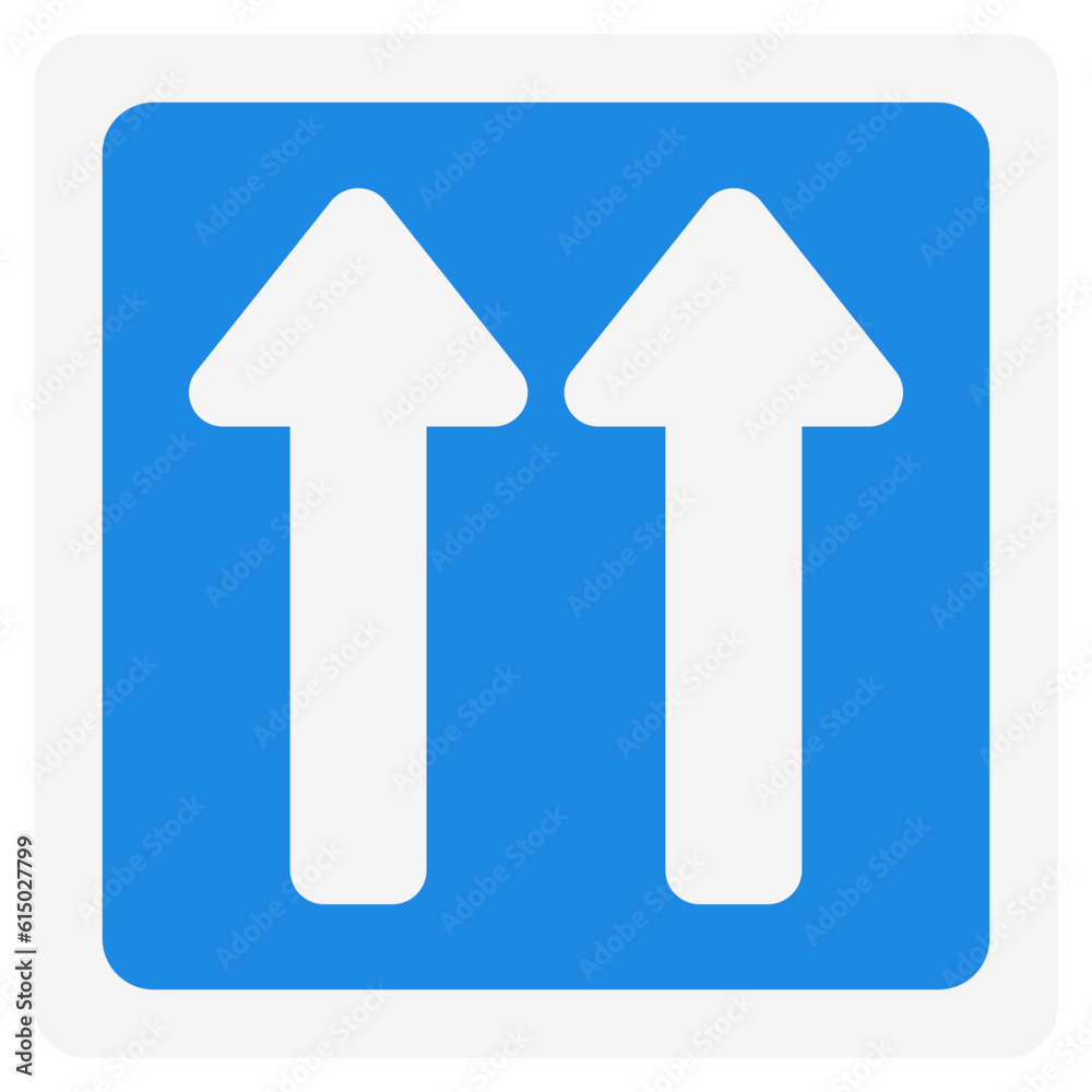 One way icon in flat style, use for website mobile app presentation One way icon in flat style, use for website mobile app presentation