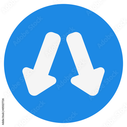 Left right icon in flat style, use for website mobile app presentation