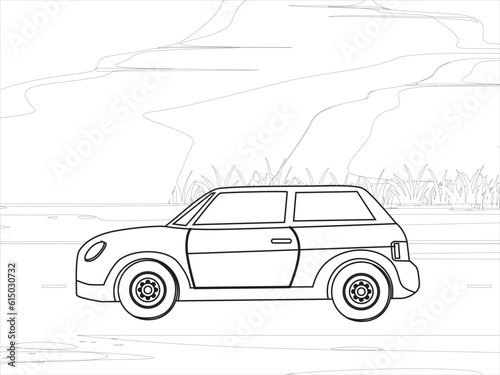 50 vehicles coloring book for kids