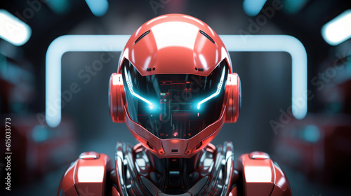 The robot wearing a helmet  © EmmaStock