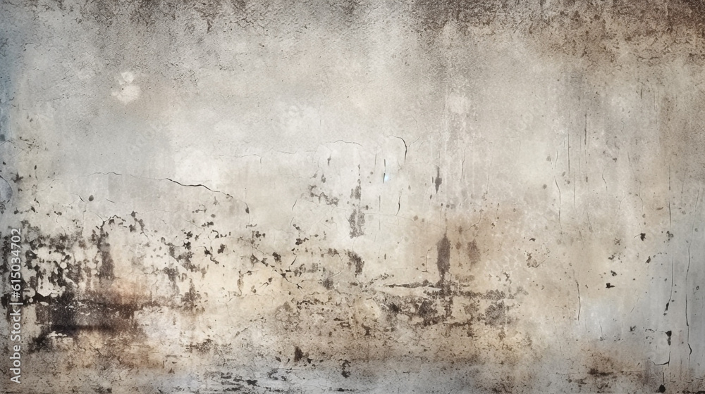 old mud-splattered concrete wall. Generative Ai. 