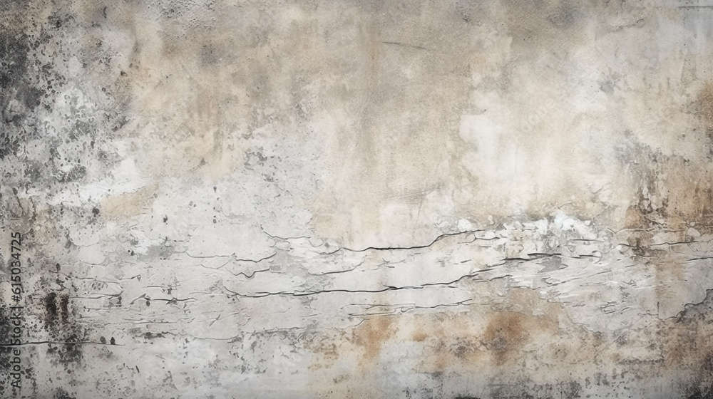 texture of old concrete cracked wall. Generative Ai. 