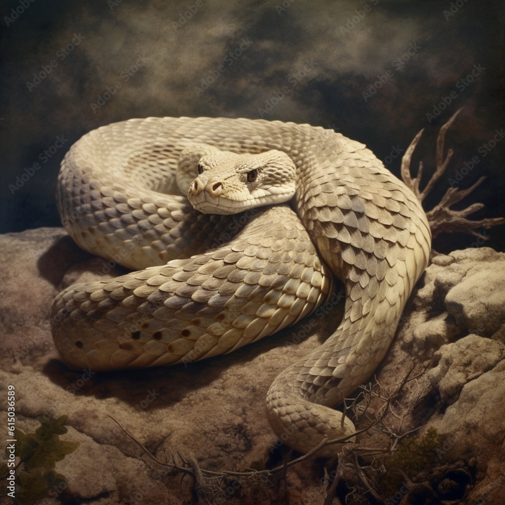 Fototapeta premium Rattlesnake. Generative AI.