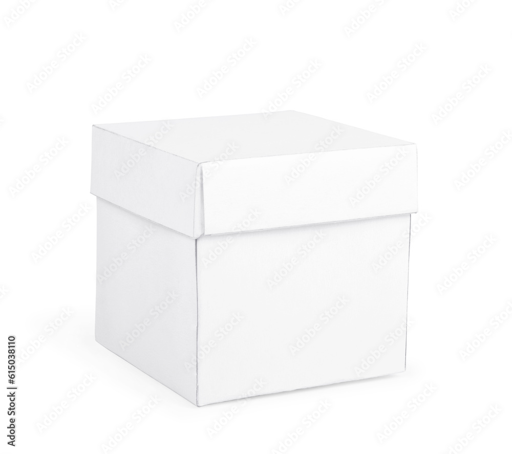 White box over white background White box over white background