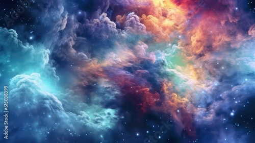 colorful space background © Zain Graphics