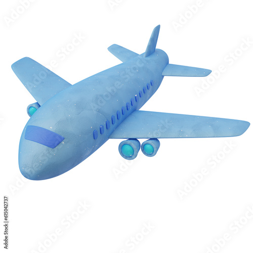 plane 3d illustration