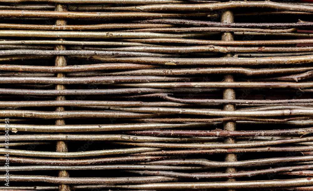 Texture of wicker fence Texture of wicker fence