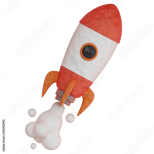 rocket 3d illustration