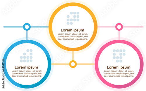 Health and mortality infographic chart design template. Demographics research. Abstract vector infochart with blank copy spaces. Instructional graphics with 3 step sequence. Visual data presentation