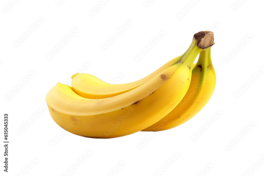 Yellow Banana Transparent Isolated Fruit, AI