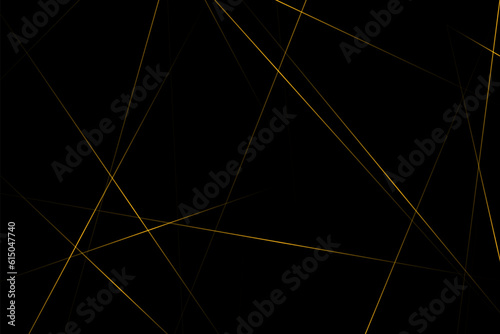 Abstract black with gold lines, triangles background modern design. Vector illustration EPS 10.