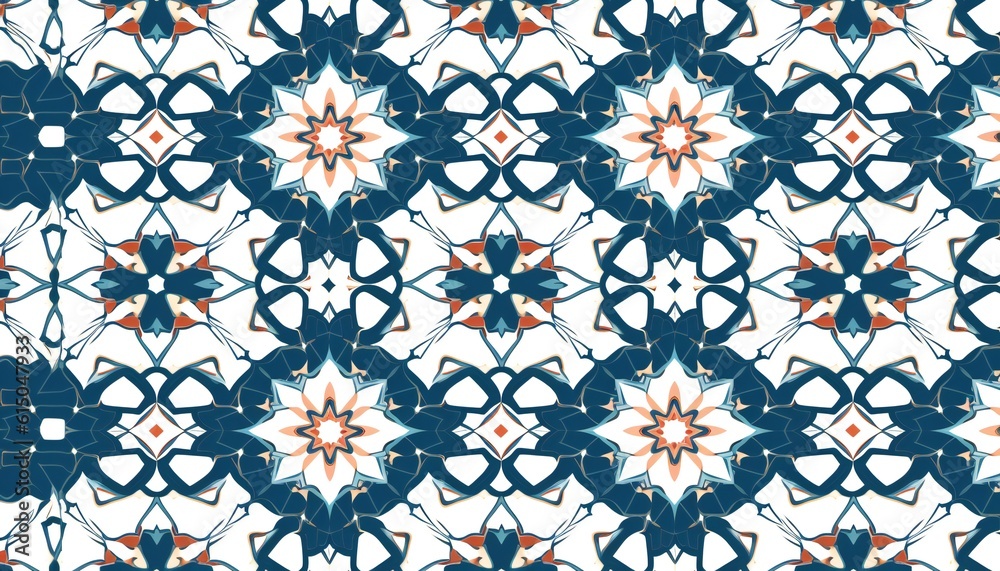 Arabesque pattern ornament background. Generative ai art Arabesque pattern ornament background. Generative ai art