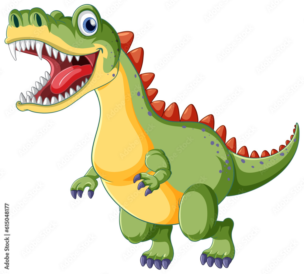Obraz premium Fairy tail dinosaur cartoon character
