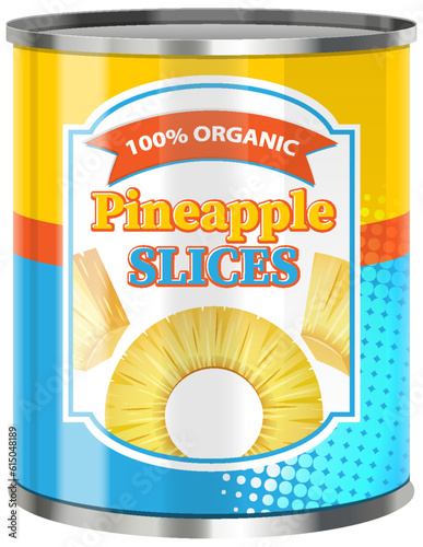 Pineapple Slices in Food Can